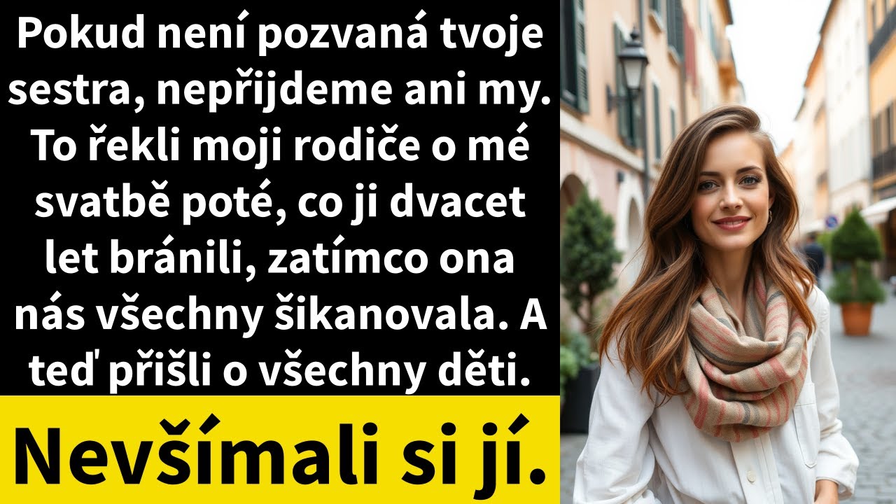 Pokud není pozvaná tvoje sestra, nepřijdeme ani my. To řekli moji rodiče o mé svatbě poté,