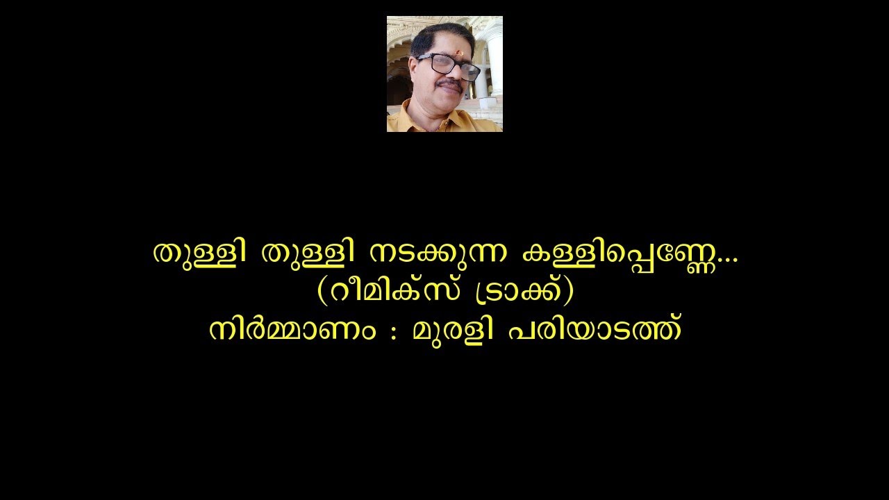 Thulli Thulli nadakkunna kallippenne Karaoke Remix by Murali Pariyadath