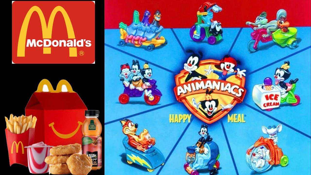 ANIMANIACS McDonald’s 1993 🍔 | Colección Completa de Juguetes Vintage 🐭 Video Review