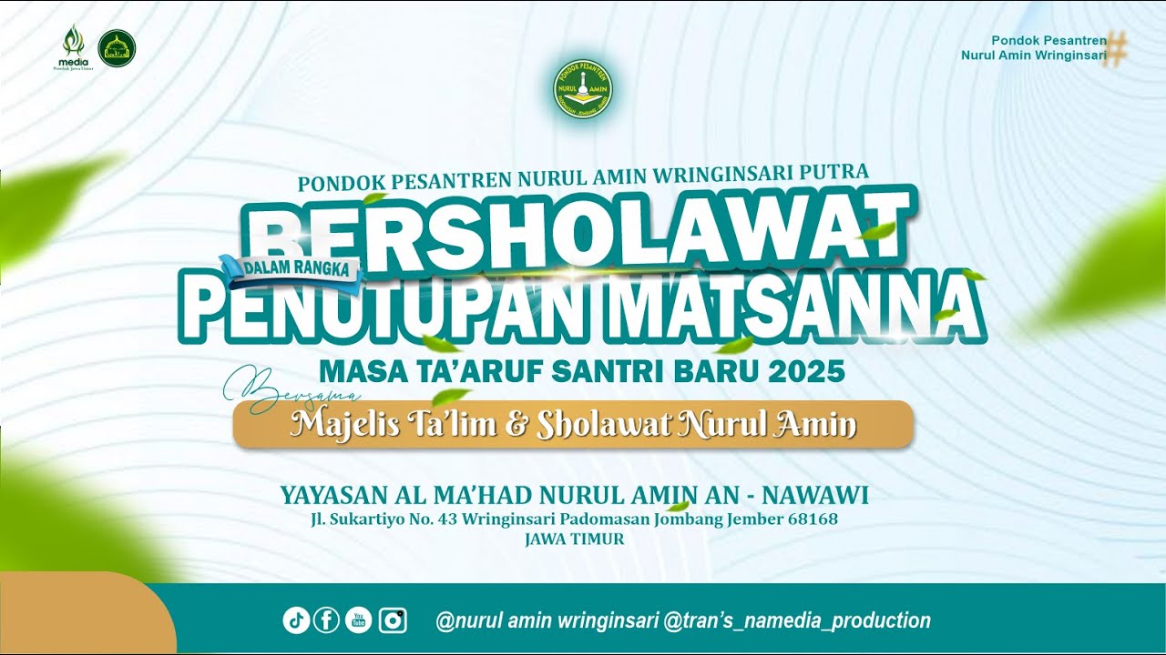 🔴LIVE|| BERSHOLAWAT DALAM RANGKA PENUTUPAN MATSANNA 2025