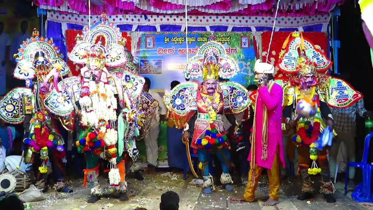 'ವೀರ ಅಭಿಮನ್ಯು ಕಾಳಗ ಜಯದ್ರಥನ ವಧೆ' ಹೊಳಗುಂದ ಗ್ರಾಮದಲ್ಲಿ ಭಾಗ 7 Bharathi studio 98665 67298