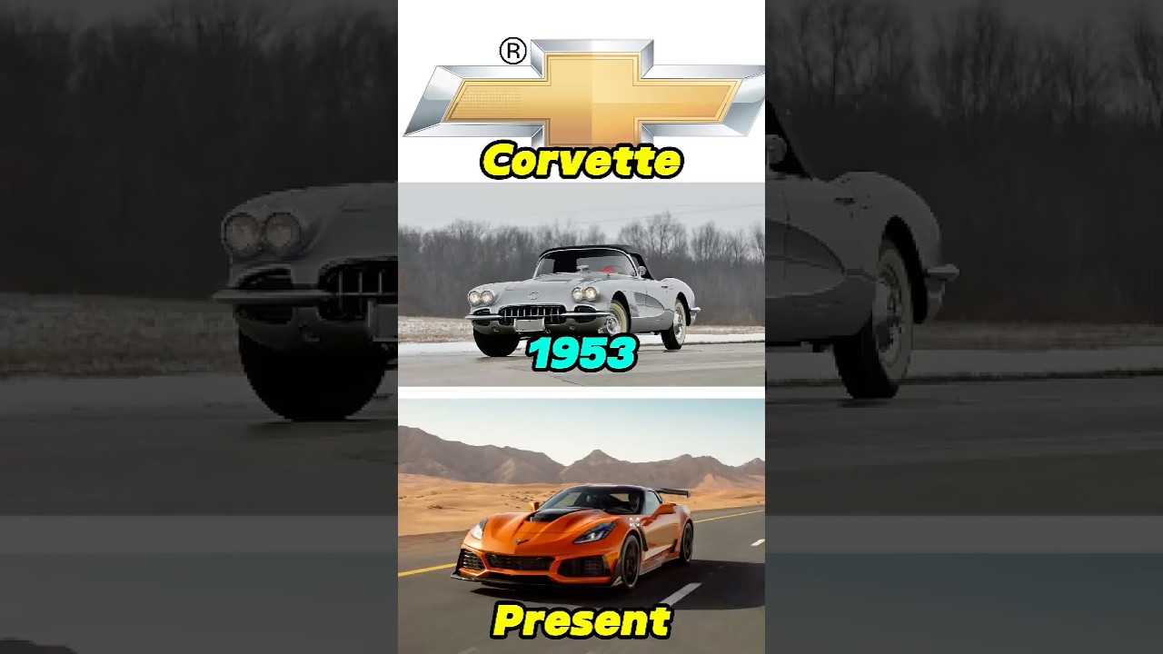 Chevrolet Corvette Evolution 1953-Present #corvette #chevrolet #corvettelovers #corvettecorvette
