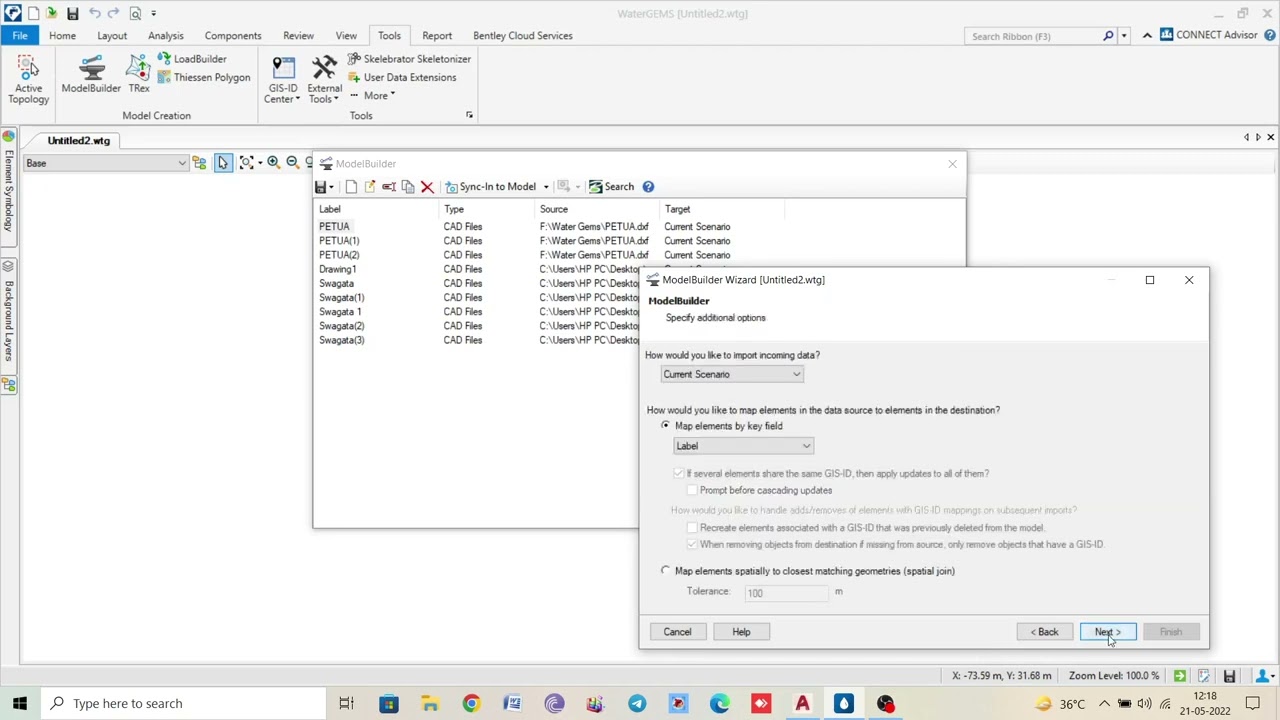 || How to export Drawing(CAD) file to WaterGEMS software || 100% WORKING ||