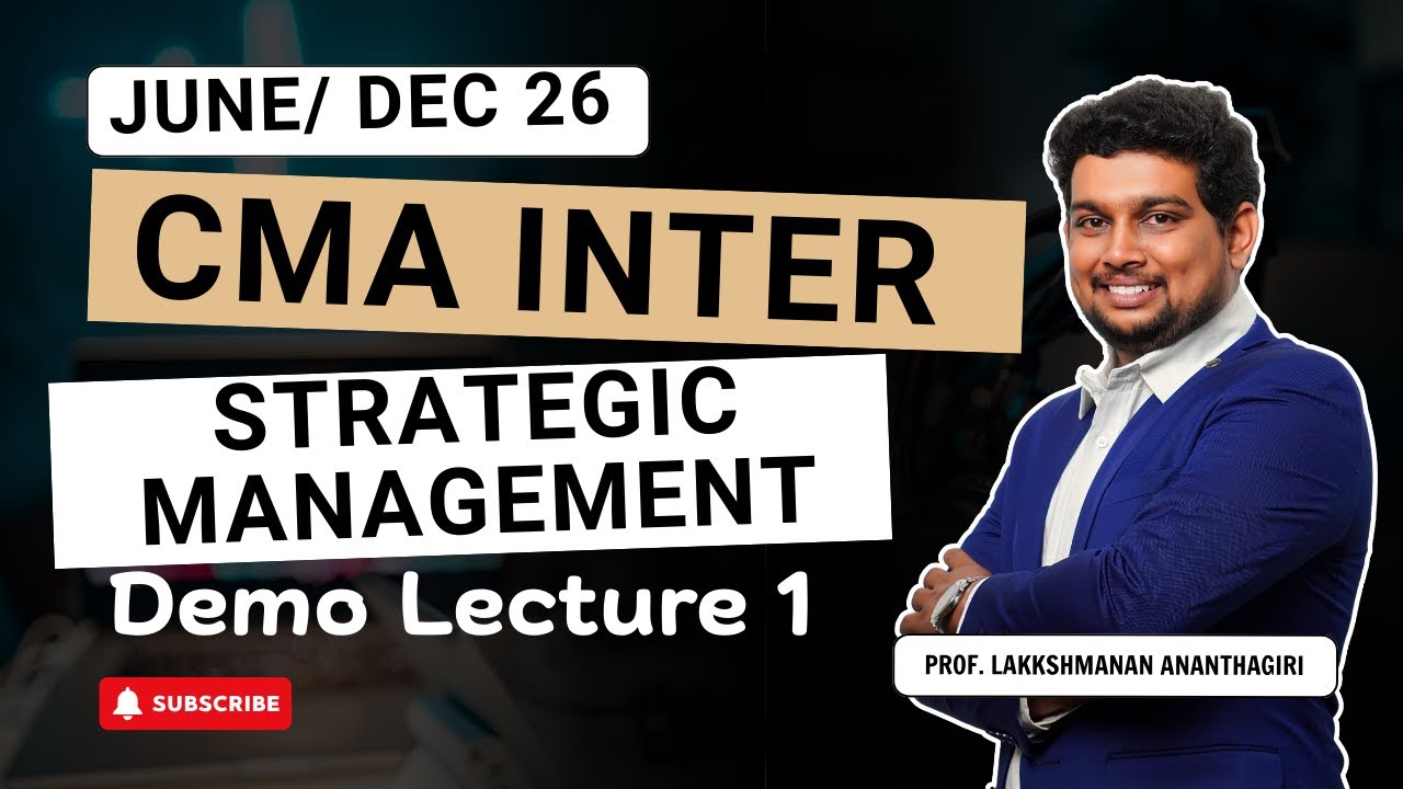 CMA Inter | Demo Lecture | June 2026 | SM Class 1