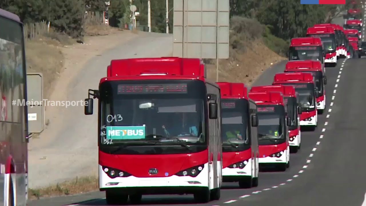 Primera flota de buses eléctricos en Chile