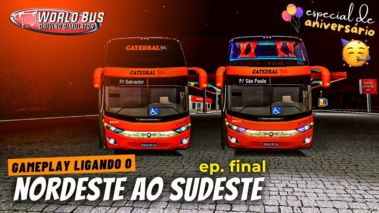 🥵 DO NORDESTE AO SUDESTE (ep3)! World Bus Driving Simulator