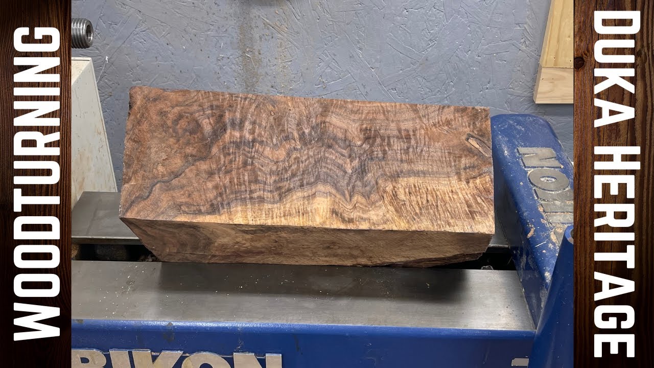 Black and White Walnut Burl Urn