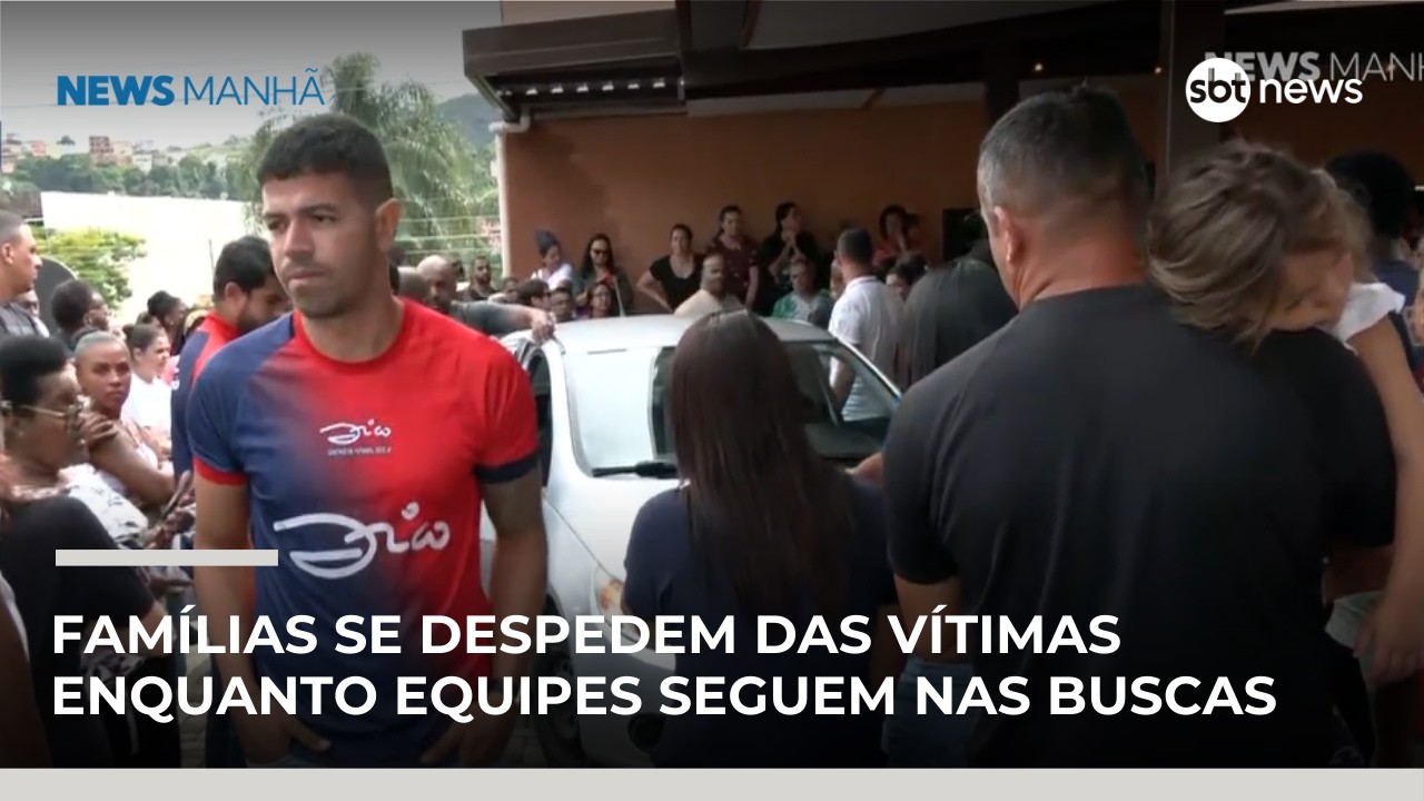 Famílias se despedem das vítimas enquanto equipes seguem nas buscas por desaparecidos | #NewsManhã