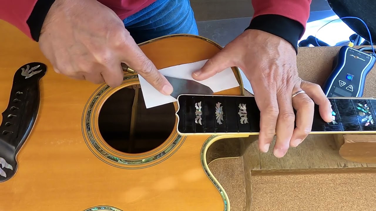 Neck remove for neck resetting on Gibson J-2000 - alternative view