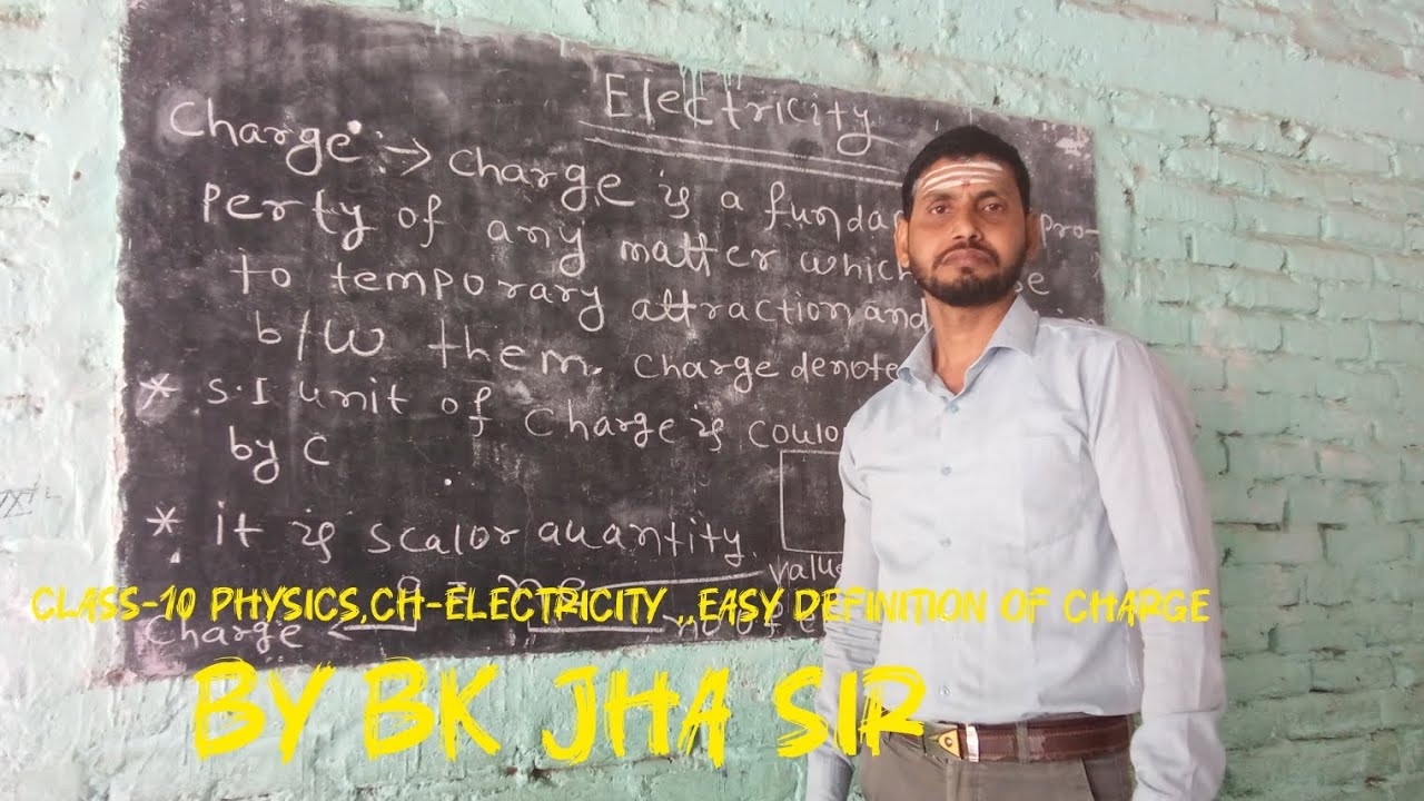 Class-10th , physics,ch-Electricity,easy definition of charge