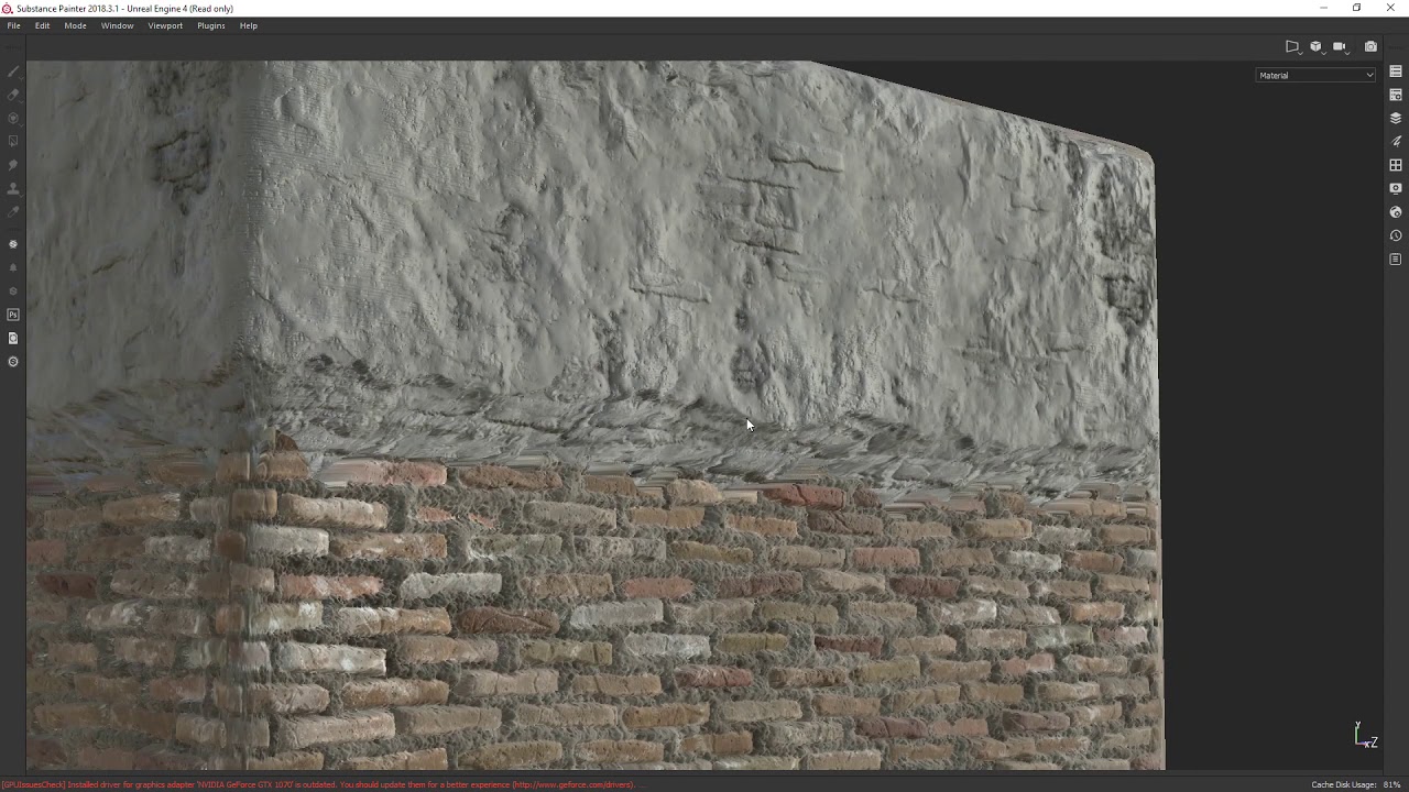 Substance Painter Tutorial - Spreading Broken Plaster on a Wall