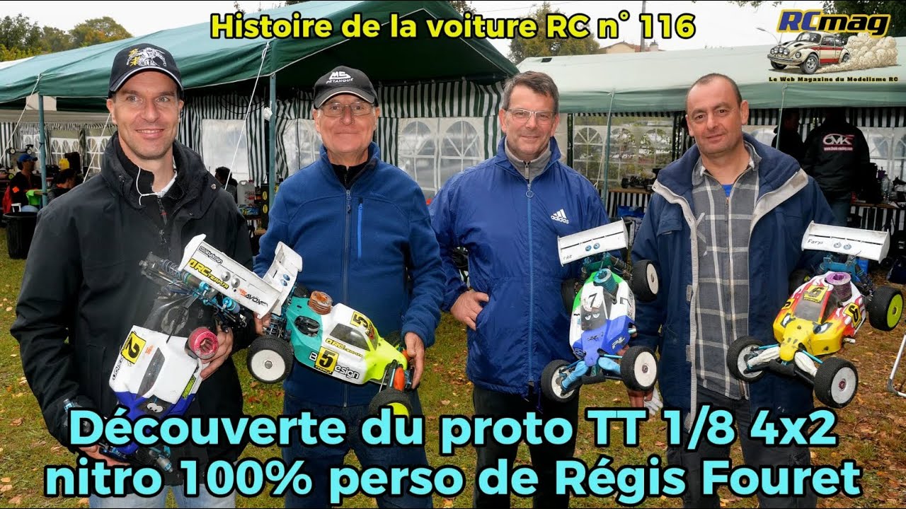 Découverte du proto TT 1/8 4x2 nitro 100% perso de Régis Fouret - Histoire de la voiture RC n°116