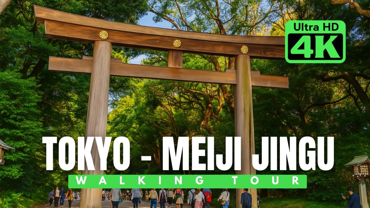 Walking Through Meiji Jingu Shrine in Tokyo | Peaceful Walk in Japan’s Most Famous Shinto Shrine