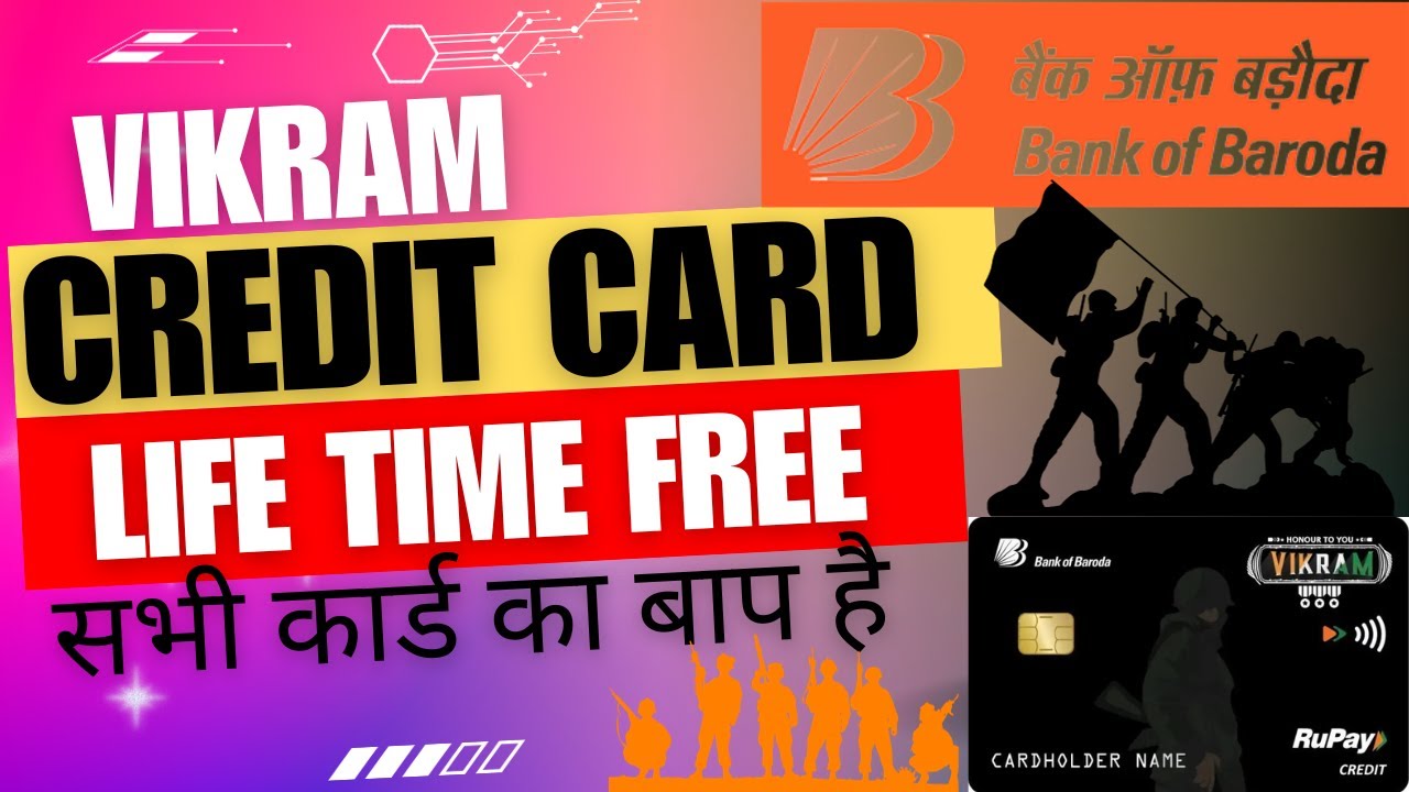vikram credit card 🔥| free credit card | BOB credit card | credit card banwaye kam cibil score per