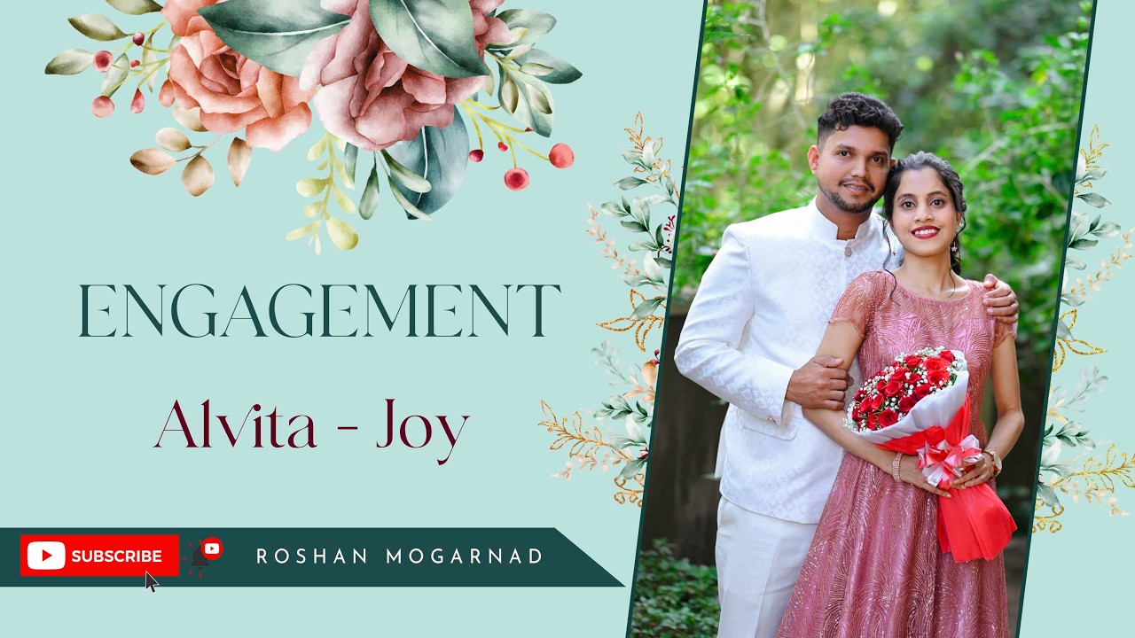ENGAGEMENT CEREMONY  | ALVITA JOY | ROSHAN MOGARNAD PHOTOGRAPHY |