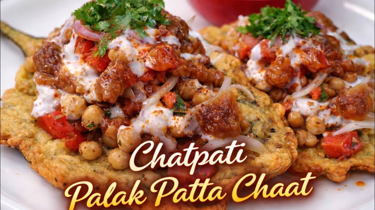 How to Make Crispy Palak Patta Chana Chaat