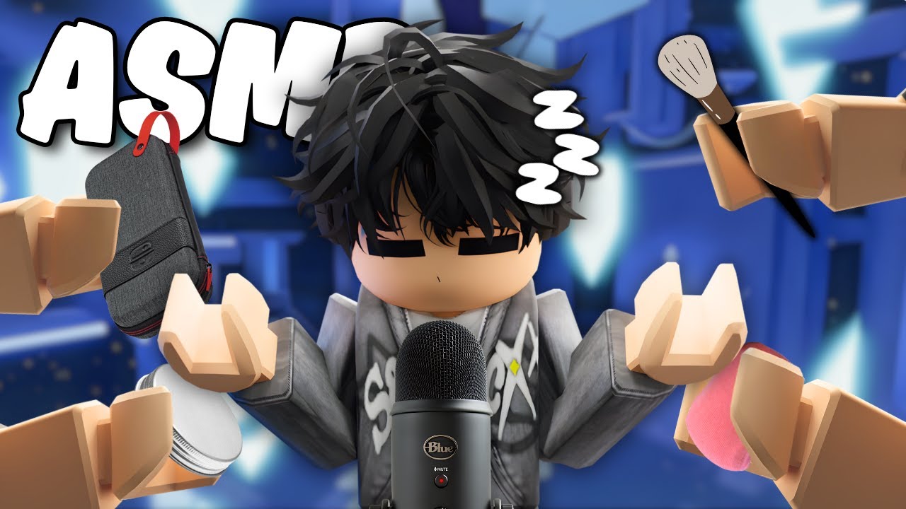 Roblox ASMR to fall asleep (brush, taps, squishies, lid clicks) 🐌💤