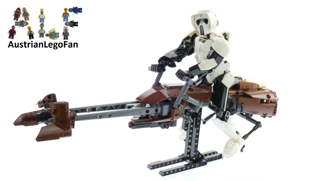 Lego Star Wars 75532 Scout Trooper & Speeder Bike - Lego Speed Build Review