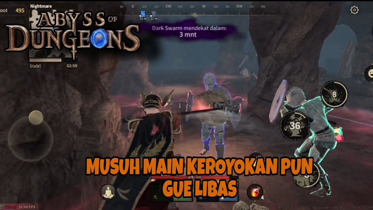 1 Vs 4 Barbarian Gue Di Gempur Habis Habisan | Abyss Of Dungeons