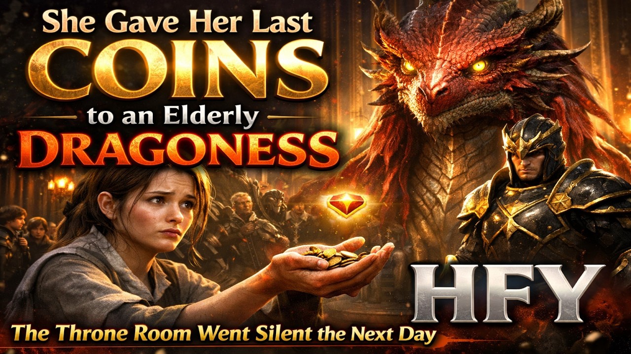 She Gave Her Last Coins to an Elderly Dragoness — The Throne Room Went Silent the Next Day | HFY