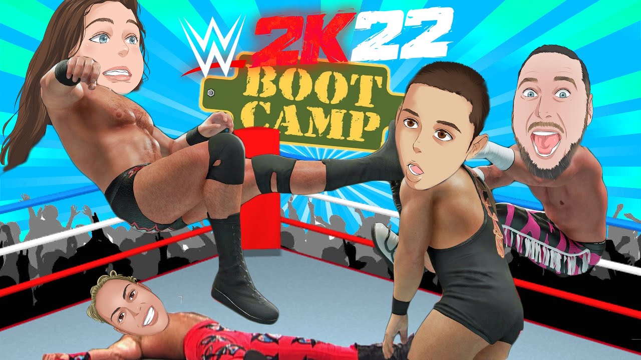 WWE 2K22 BootCamp Wrestling Training in a Family Battle Royale WWE 2K Battle Grounds