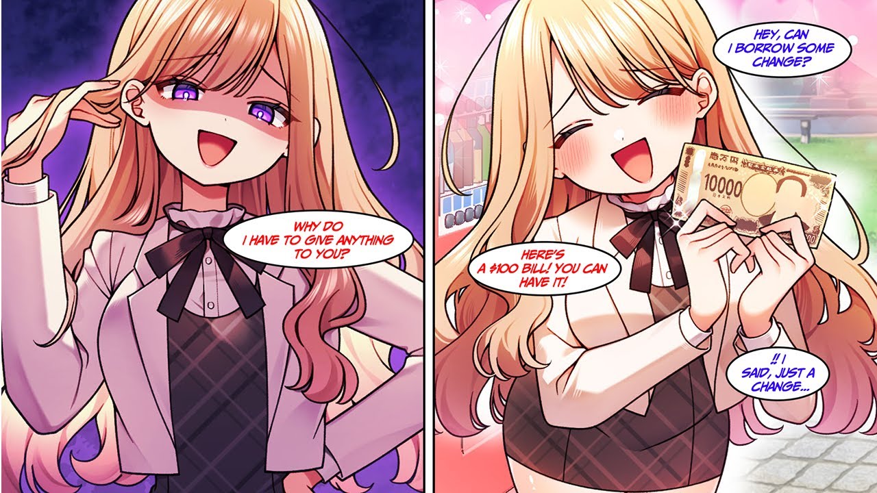 [Manga Dub] Whenever some one talks to her, she is unfriendly, but when I talk to her...
