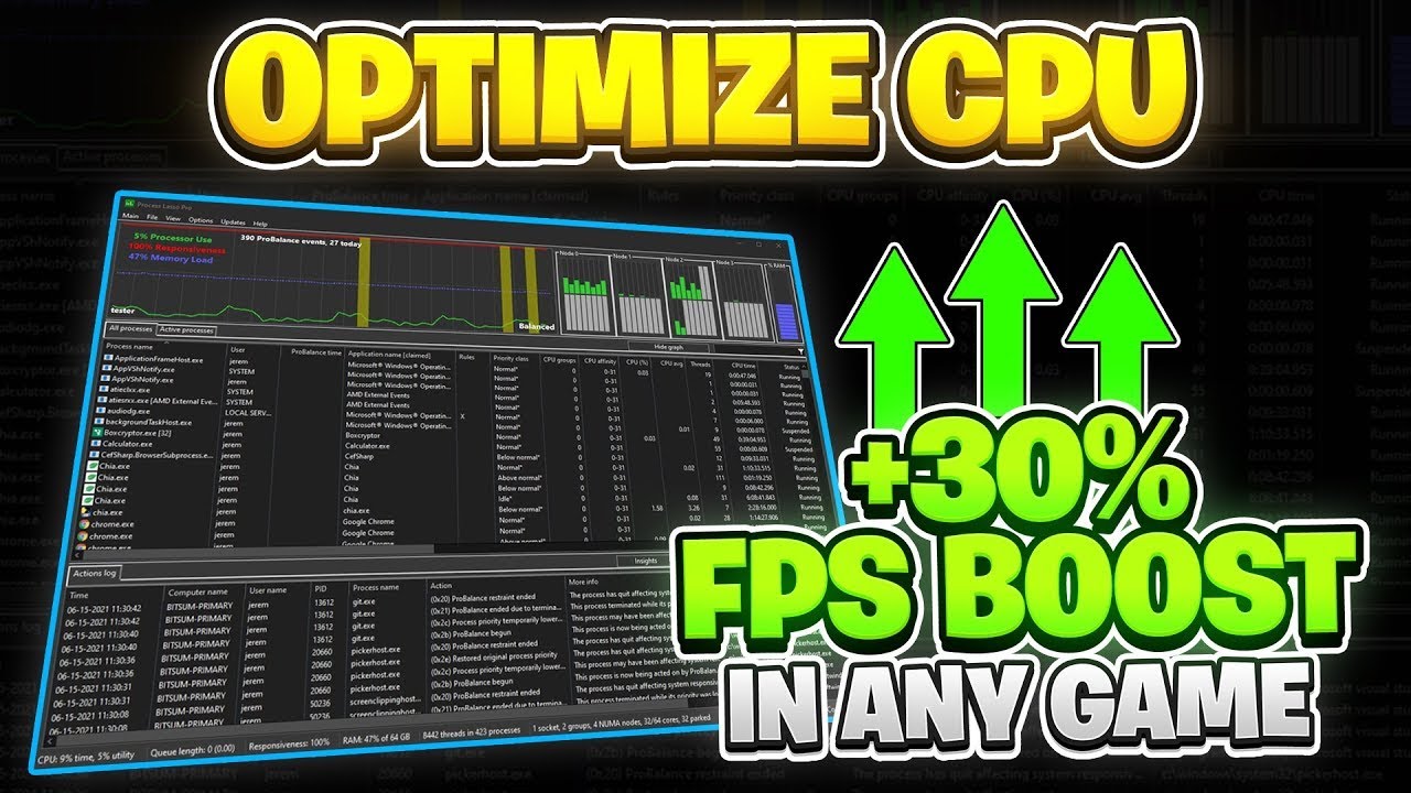 [Process Lasso Guide] | วิธีเพิ่ม FPS และลด Input Lag I Scum 0.96