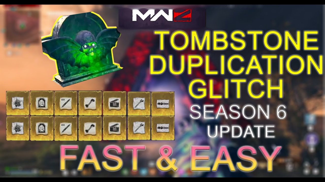 *ULTIMATE GUIDE* Latest Tombstone Duplication Glitch Fast & Easy MWZ SEASON 6 RELOADED UPDATE !!!!!