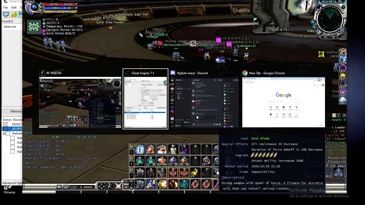 AKTIFIN CHEAT DI RF