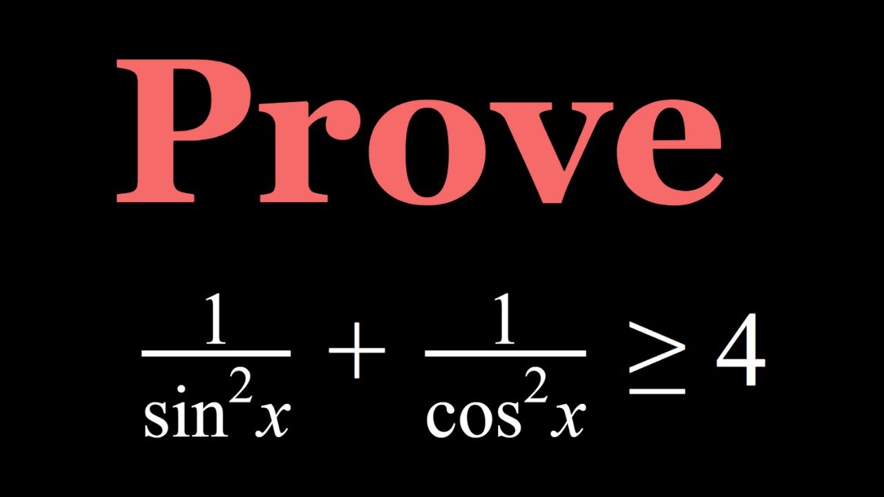 Proving a Quick Trigonometric Inequality
