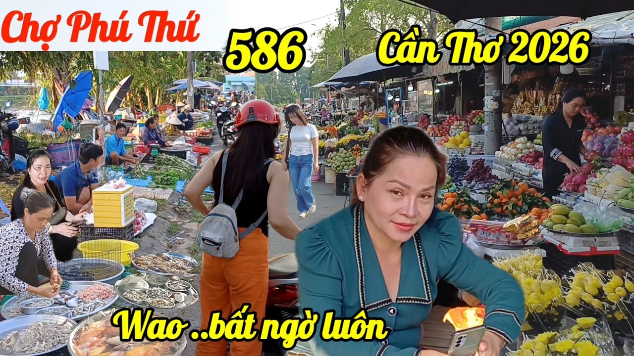 Bất ngờ gặp Cô gái bán Bưởi quá đẹp Chợ Phú Thứ - Cần Thơ, toàn Đặc Sản Thiên Nhiên 