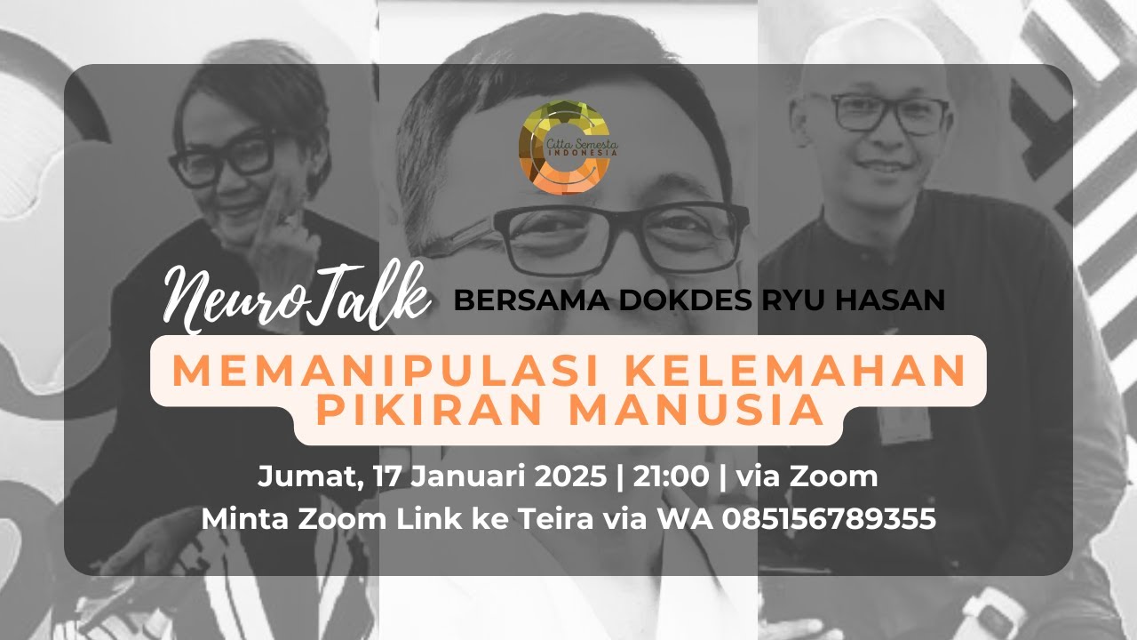 Live Streaming with Ryu Hasan | Memanipulasi Kelemahan Pikiran Manusia