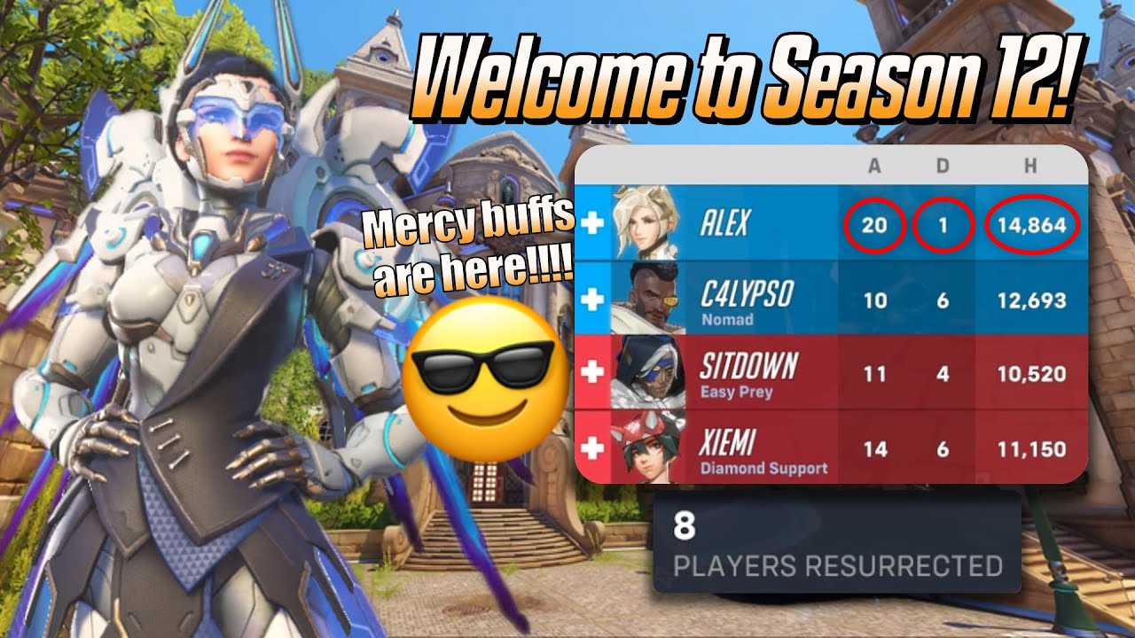 Welcome to Season 12! 😎 - Mercy Gameplay & Commentary - Overwatch 2 (Season 12)