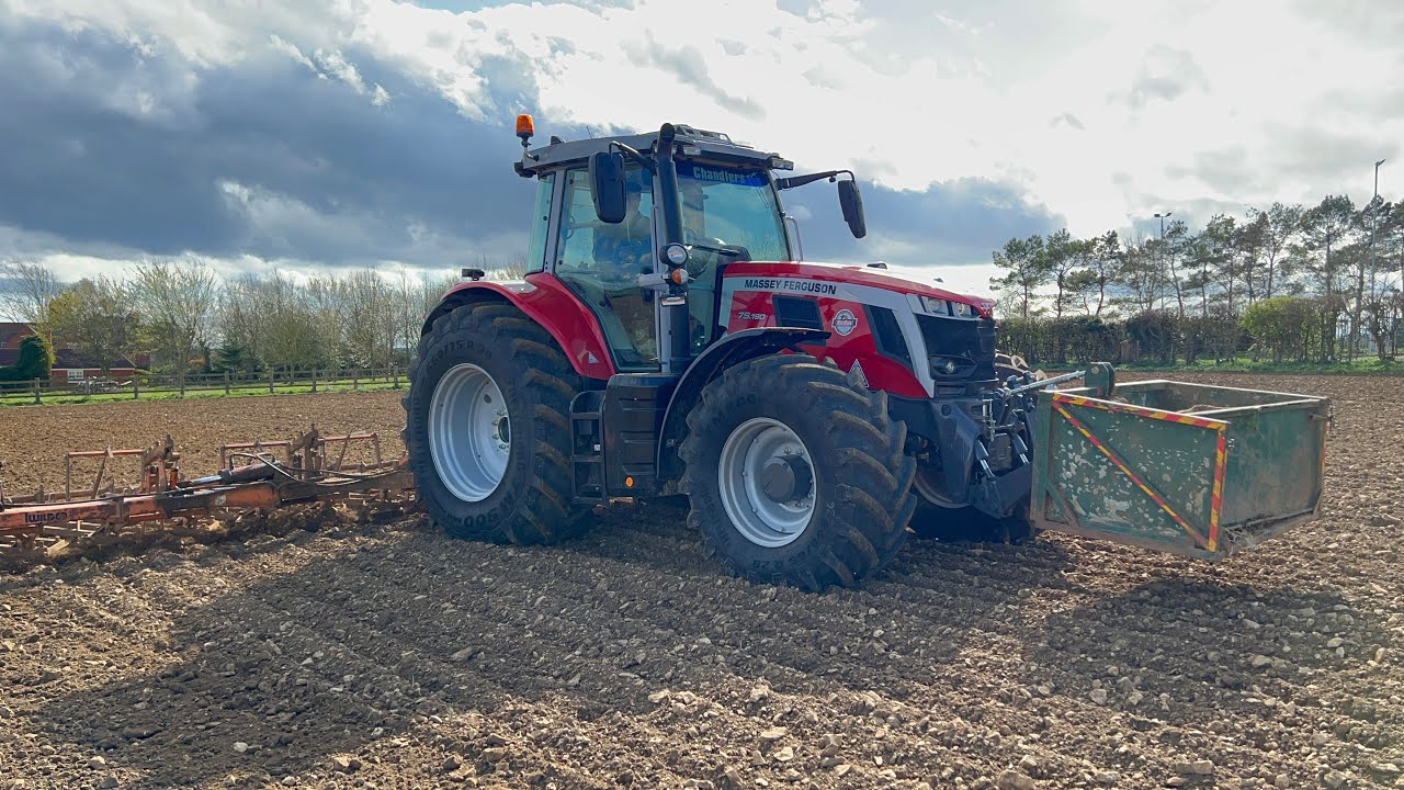 Massey Ferguson 7S.190 on the road and in the field