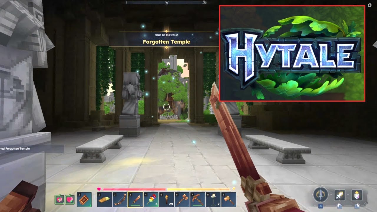HYTALE - THE FORGOTTEN TEMPLE - IF YOU LIKE MINECRAFT YOU WILL LOVE THIS GAME - PC