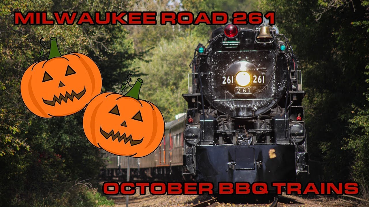 Milwaukee Road 261 October BBQ Trains on the TC&W/MPL