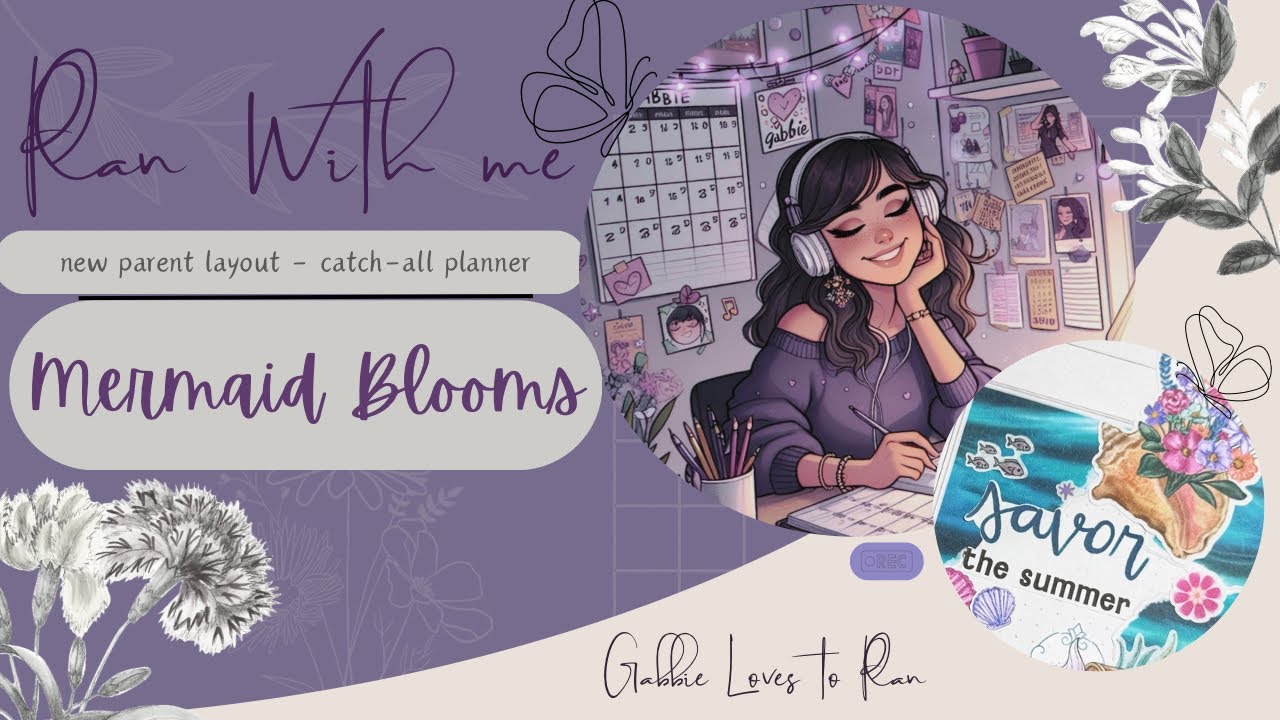 Plan with me - Mermaid Blooms - Catch all Fridays