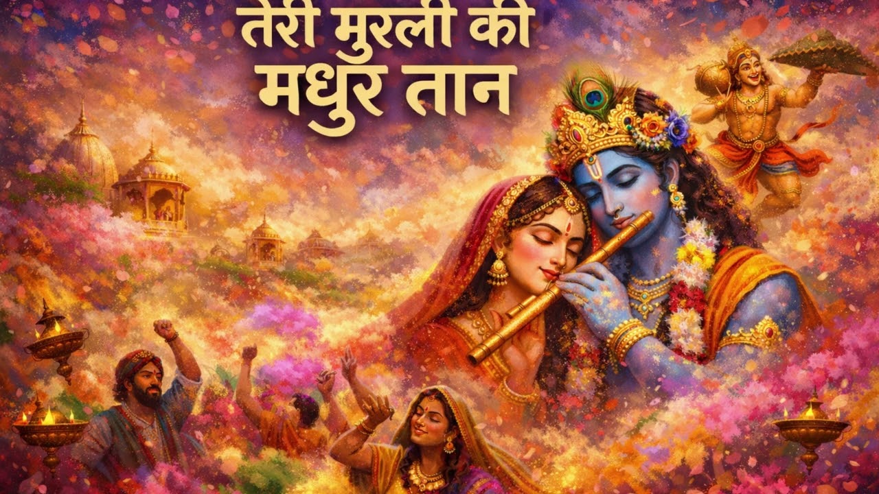 🌸 Radha Ras | तेरी मुरली की मधुर तान | Radha Krishna Holi Bhajan 🌸