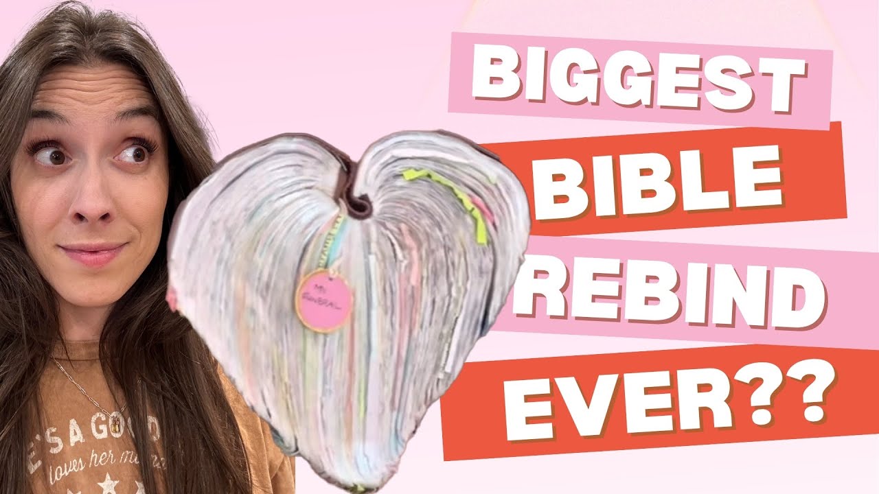 My BIGGEST Bible Rebind EVER?! 👀 Meet Amy's Bible!