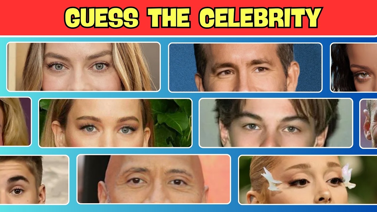 CAN YOU GUESS THE CELEBRITY BY THEIR EYES? 🔍 | Famous Faces You Must Know ✨