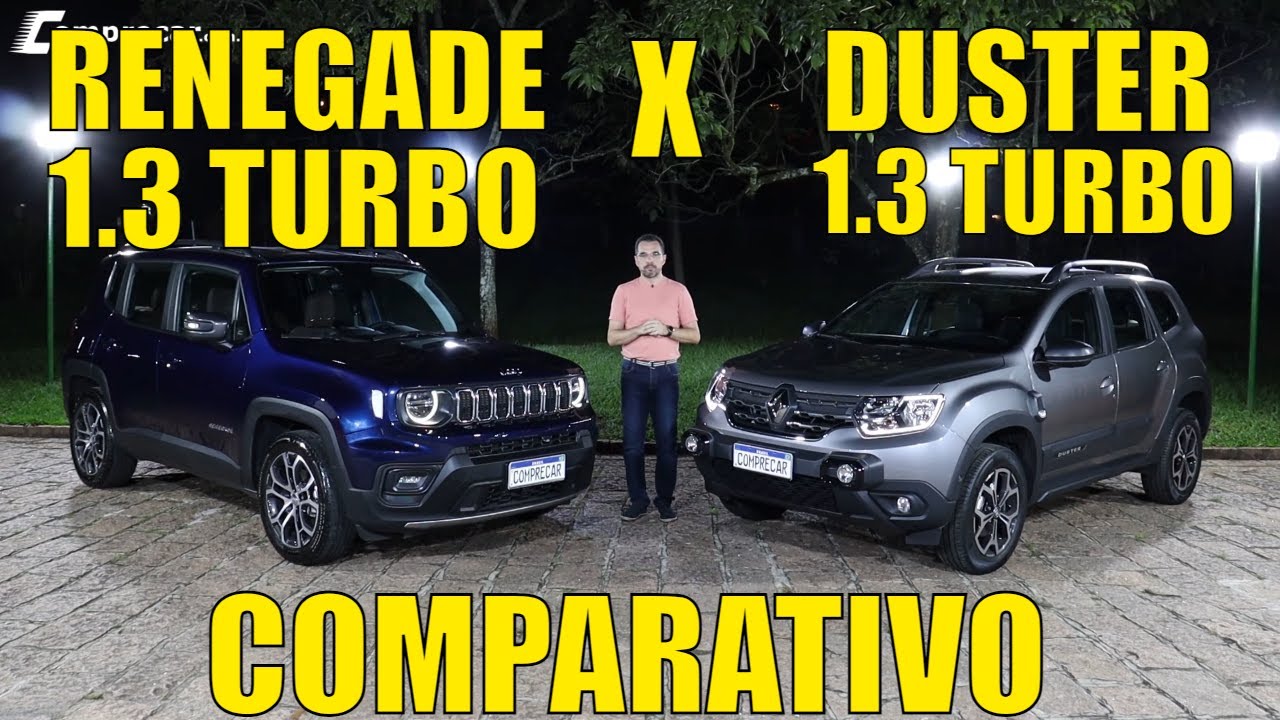 Comparativo: Jeep Renegade 1.3 Turbo x Renault Duster 1.3 Turbo