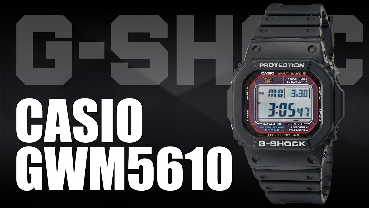 Обзор часов Casio G-Shock GWM5610 Solar Multiband 6 Atomic Timekeeping