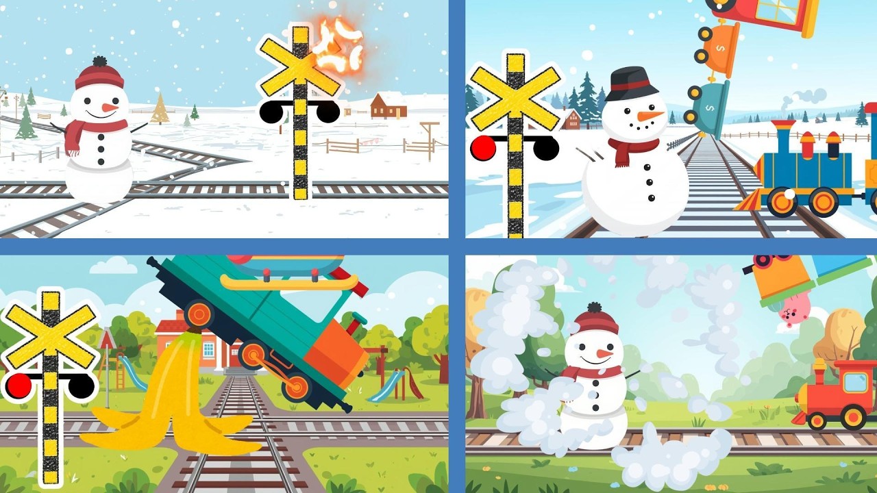 I Love Animated Trains - Best Scenes! (Trains for Children!)