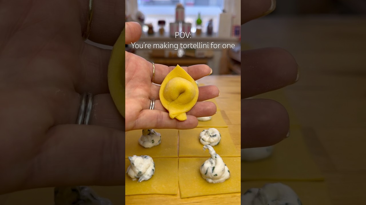 Tortellini making&hellip; #pasta #shorts