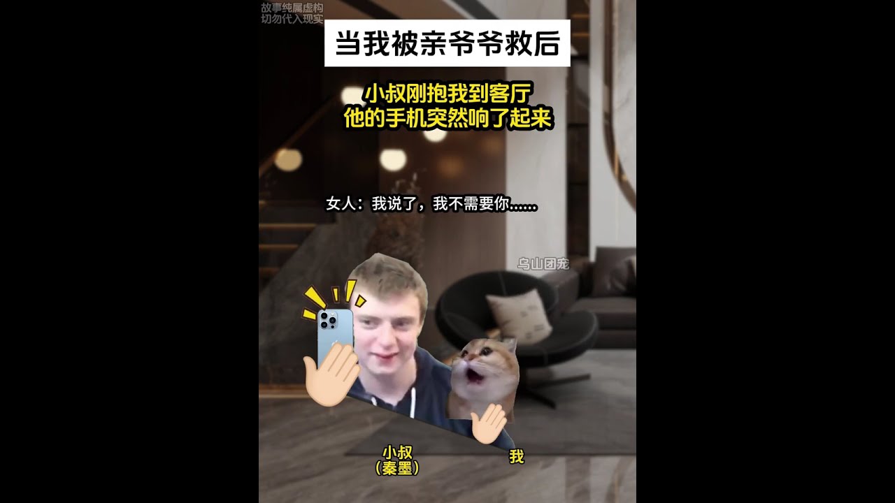 当我被亲爷爷救后 #猫meme #猫meme小剧场 #抽象 #动画 #搞笑