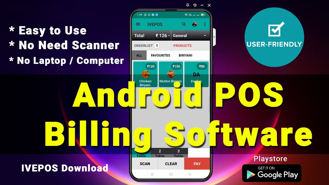 Android POS Billing Software For Retail Business l IVEPOS Billing Software