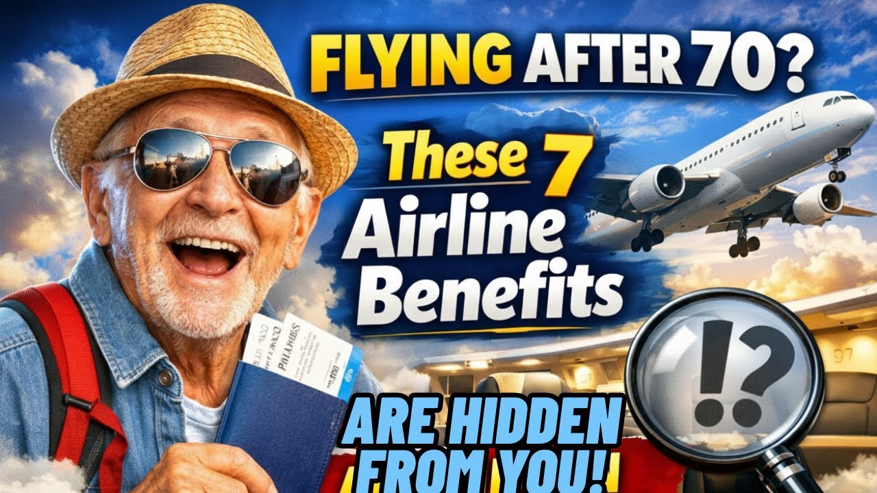 Flying After 70? These 7 Airline Benefits Are Hidden From You!