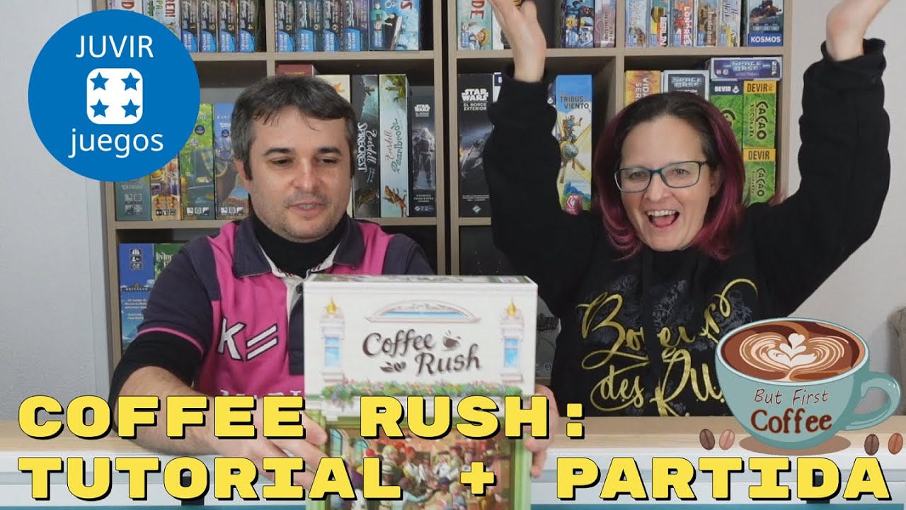 ⚡⚡COFFEE RUSH: TUTORIAL + PARTIDA- Korea Boardgames