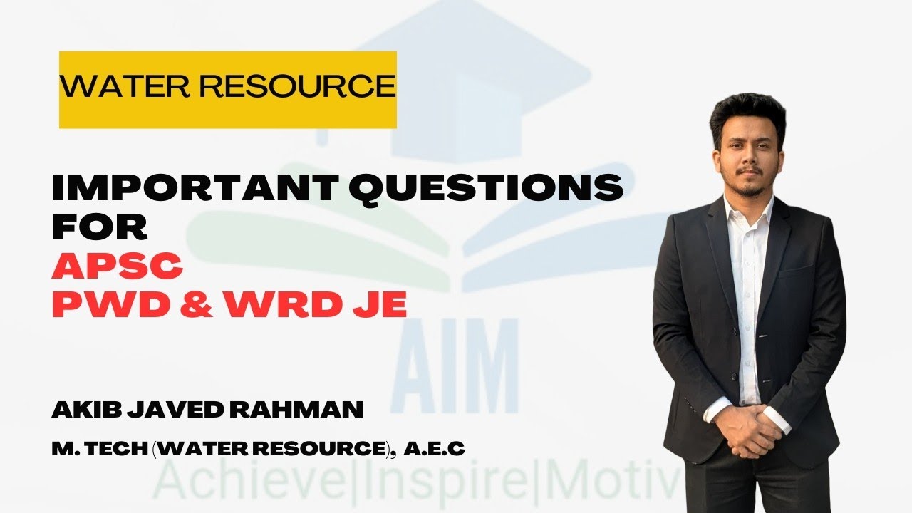 Important question PYQ for APSC AE JE (irrigation and water resource )| APSC PWD JE | APSC WRD JE