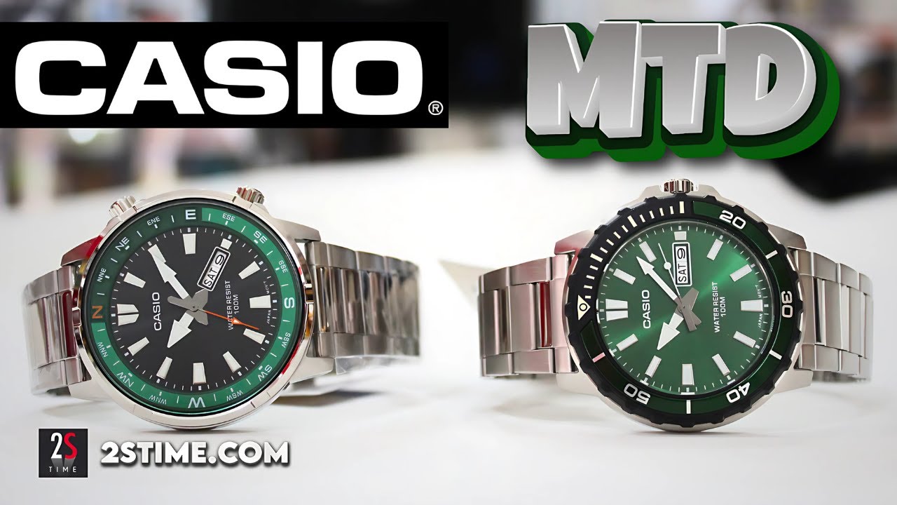CASIO Collection New Model 2024 | MTD-130D & MTD-125D Green Dial